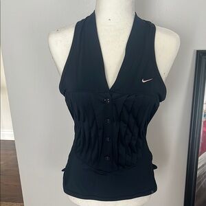 Nike Women's Black Halter Sleeveless Top; dry fit size M … NWT